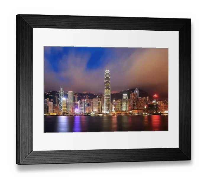 Framed Print : Victoria bay in Hong Kong