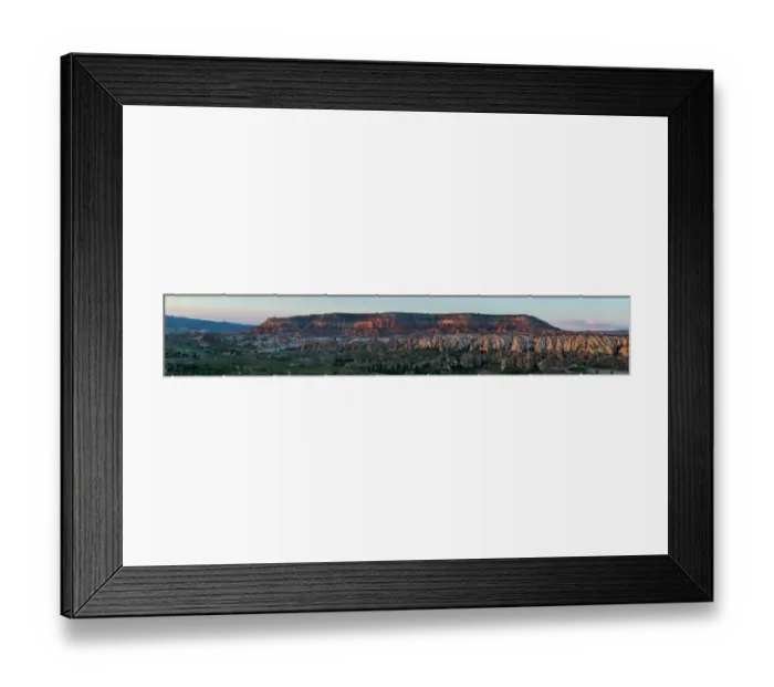 Framed Print : The panorama of mountain range in Cappadocia Framed Print : The panorama of mountain range in Cappadocia