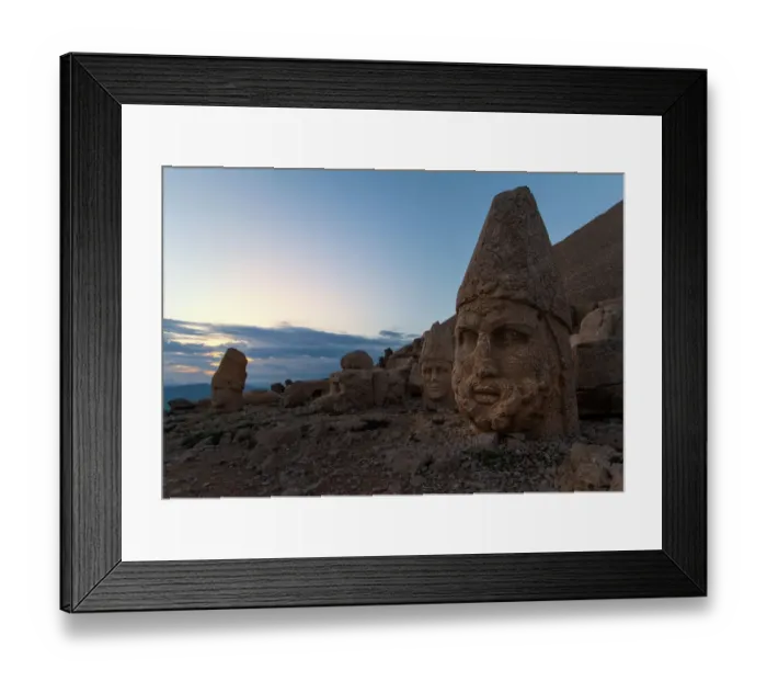 Framed Print : Head sculptures of Nemrut Framed Print : Head sculptures of Nemrut