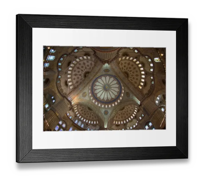 Framed Print : Ceiling of the blue mosque Framed Print : Ceiling of the blue mosque