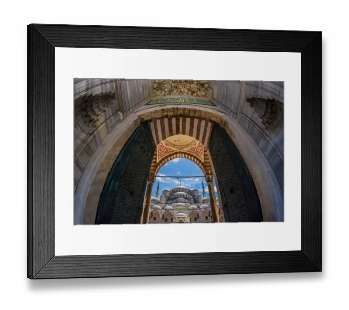 Framed Print : Gate of Blue Mosque Framed Print : Gate of Blue Mosque