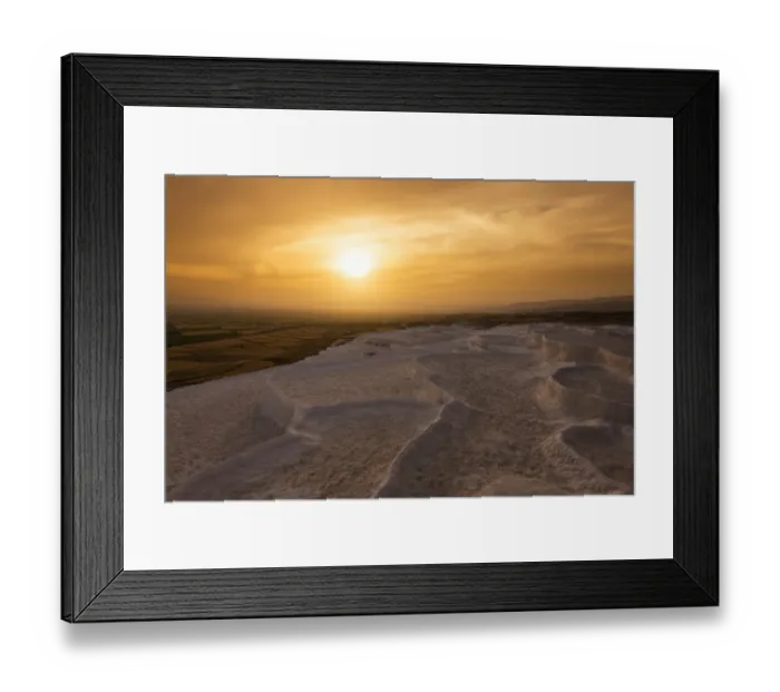 Framed Print : Sunset in Pamukkale Framed Print : Sunset in Pamukkale