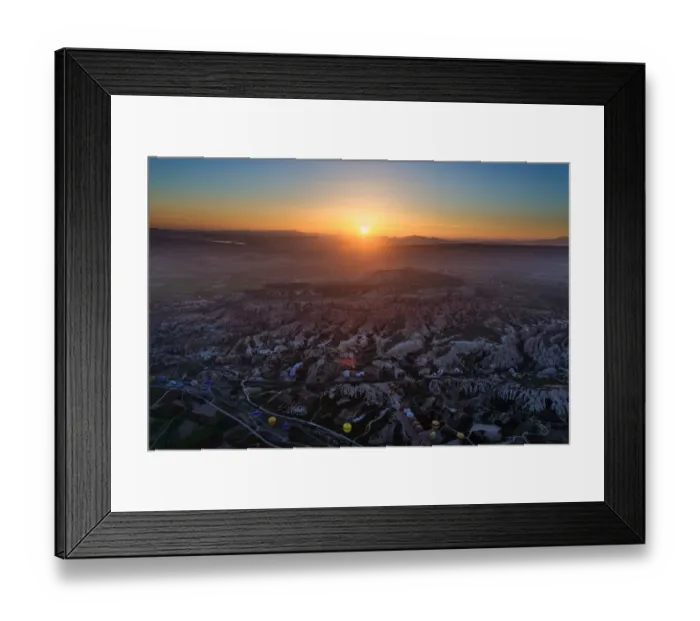 Framed Print : The view of Cappadicia from hot air balloon Framed Print : The view of Cappadicia from hot air balloon