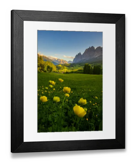 Framed Print : Summer in the Dolomites Framed Print : Summer in the Dolomites