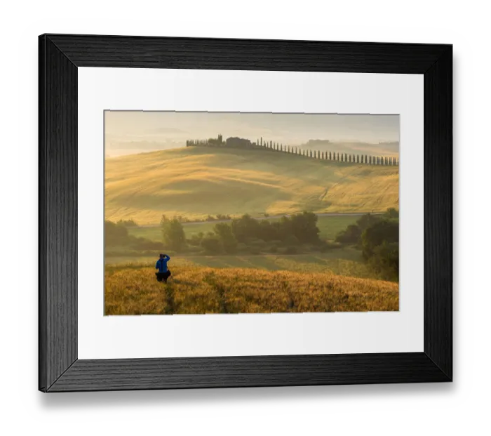 Framed Print : Morning time in Tuscany