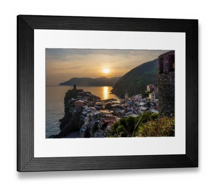 Framed Print : Vernazza Sunset Framed Print : Vernazza Sunset