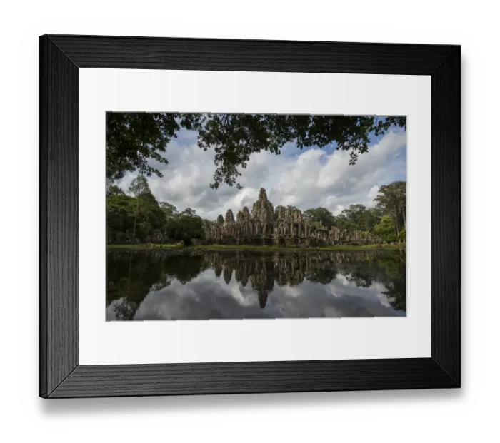 Framed Print : The reflection of Bayon temple Framed Print : The reflection of Bayon temple