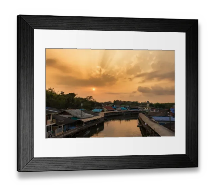 Framed Print : Thai-Muslim village in Trat Framed Print : Thai-Muslim village in Trat