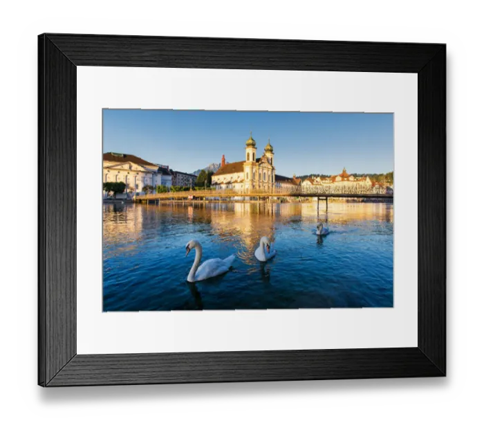 Framed Print : Jesuitenkirche in Luzern Framed Print : Jesuitenkirche in Luzern