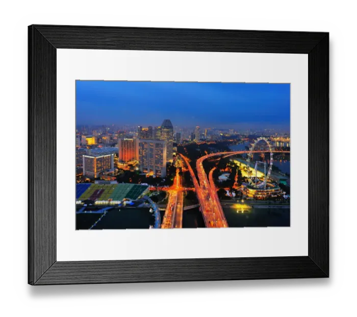 Framed Print : Singapore flyer at night Framed Print : Singapore flyer at night