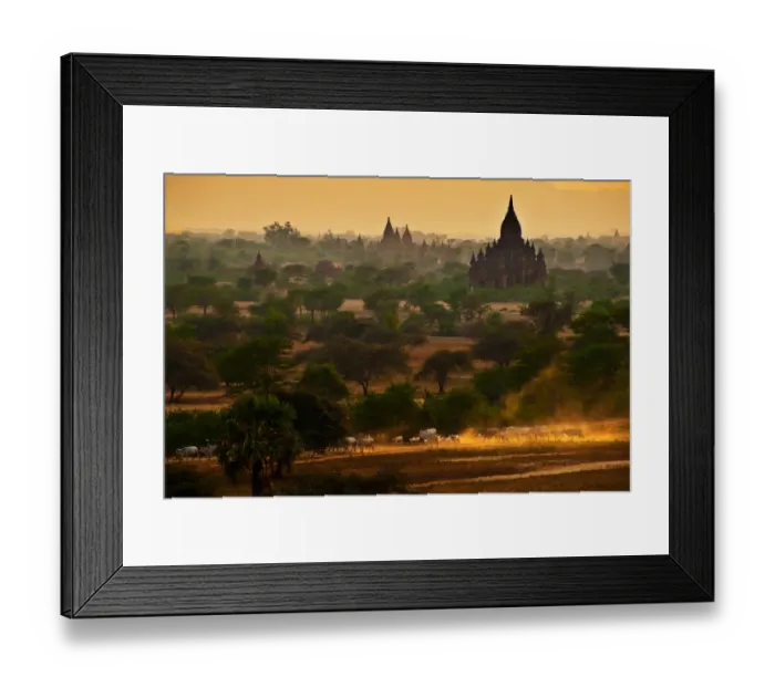 Framed Print : Pagodas field in Bagan Framed Print : Pagodas field in Bagan