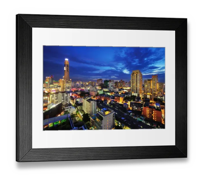 Framed Print : Cityscape of Bangkok Framed Print : Cityscape of Bangkok