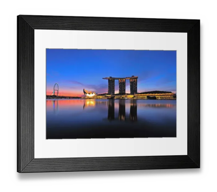 Framed Print : Marina Bay Sand and Singapore Flyer Framed Print : Marina Bay Sand and Singapore Flyer
