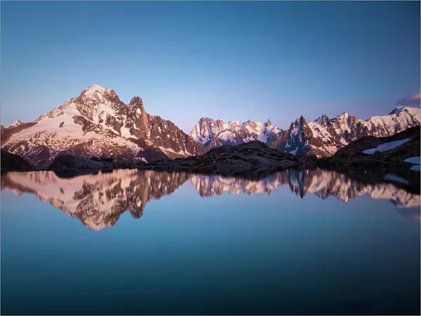 The reflection of Lac Blanc