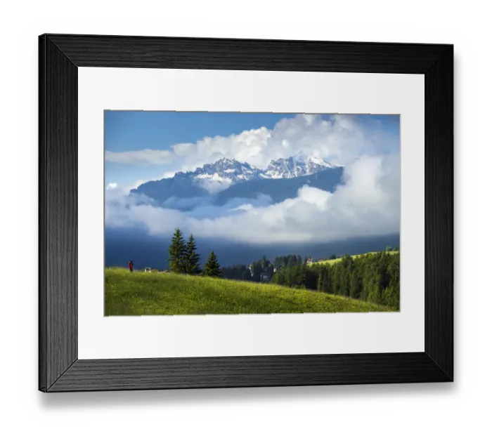 Framed Print : Dolomites in summer season Framed Print : Dolomites in summer season