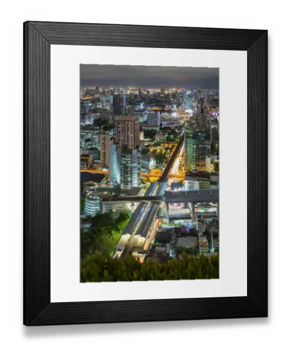 Framed Print : BTS Station in Bangkok Framed Print : BTS Station in Bangkok