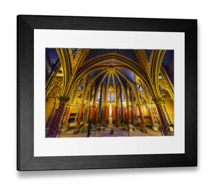 Framed Print : Inside Sainte Chapelle church Framed Print : Inside Sainte Chapelle church