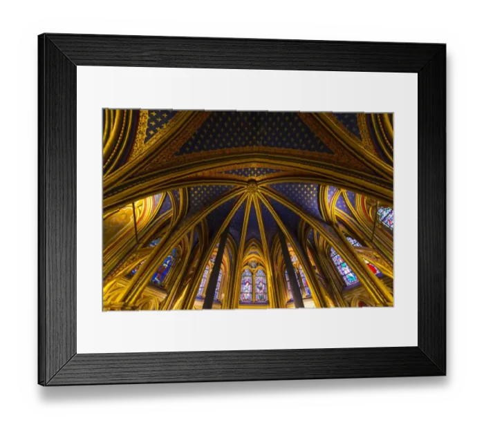 Framed Print : Inside Sainte Chapelle church Framed Print : Inside Sainte Chapelle church