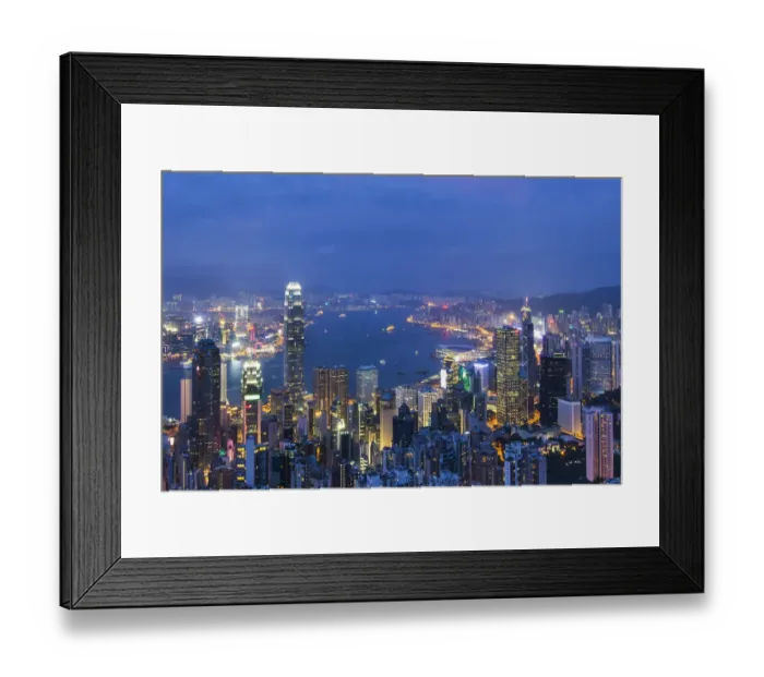 Framed Print : Victoria Bay in Hong Kong Framed Print : Victoria Bay in Hong Kong