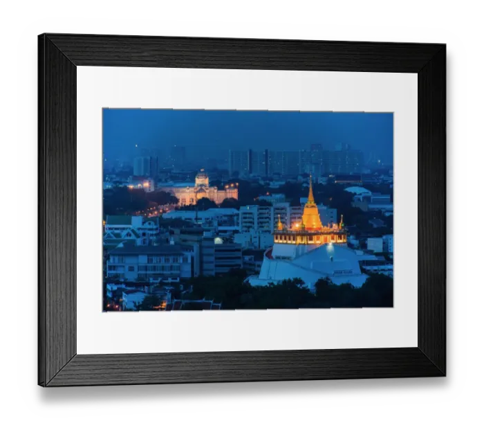 Framed Print : Ananta Samakhom trone hall and golden pagada Framed Print : Ananta Samakhom trone hall and golden pagada