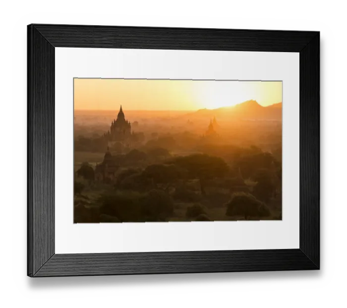 Framed Print : Sunrise in Bagan Framed Print : Sunrise in Bagan
