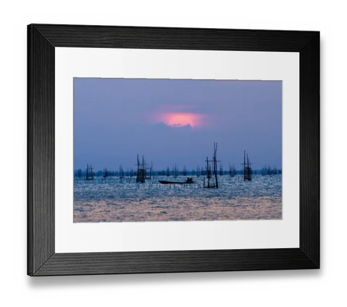 Framed Print : Fishery of the Songkla lake Framed Print : Fishery of the Songkla lake