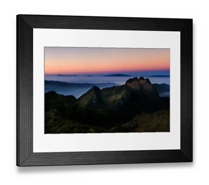Framed Print : First touch the peak of Doi Luang Chiang Daw Framed Print : First touch the peak of Doi Luang Chiang Daw