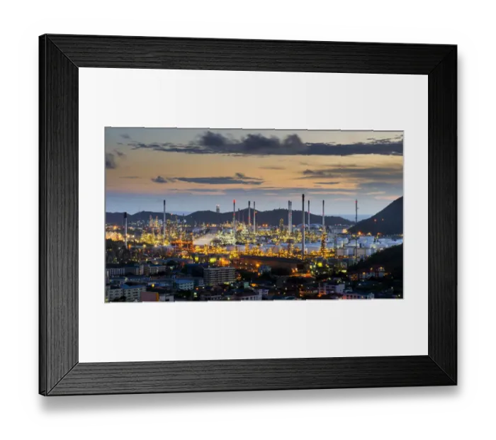 Framed Print : The Refinery Framed Print : The Refinery