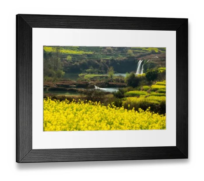 Framed Print : Nine Dragons Waterfall in Luoping County Framed Print : Nine Dragons Waterfall in Luoping County