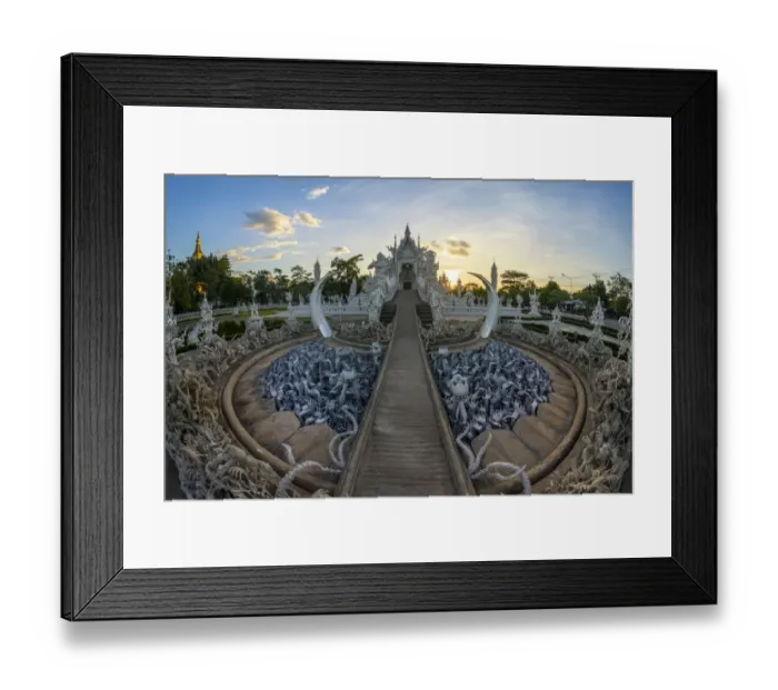Framed Print : White temple (Wat Rong Khun) Framed Print : White temple (Wat Rong Khun)