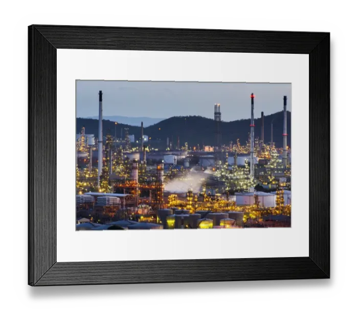 Framed Print : The Refinery Framed Print : The Refinery