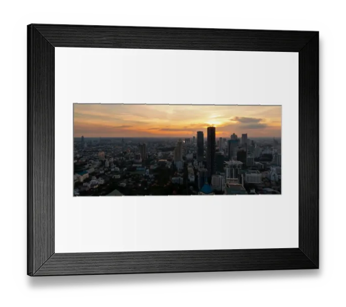 Framed Print : Panoramo of Bangkok City