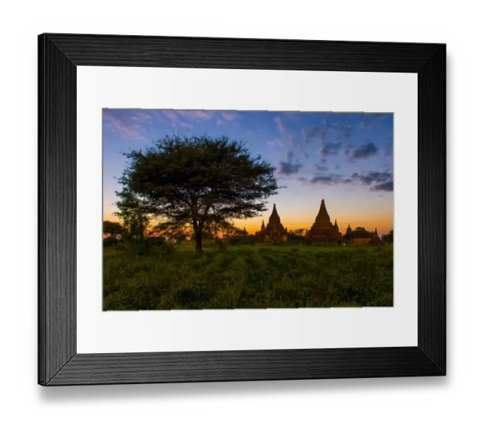 Framed Print : Last light in Bagan Framed Print : Last light in Bagan