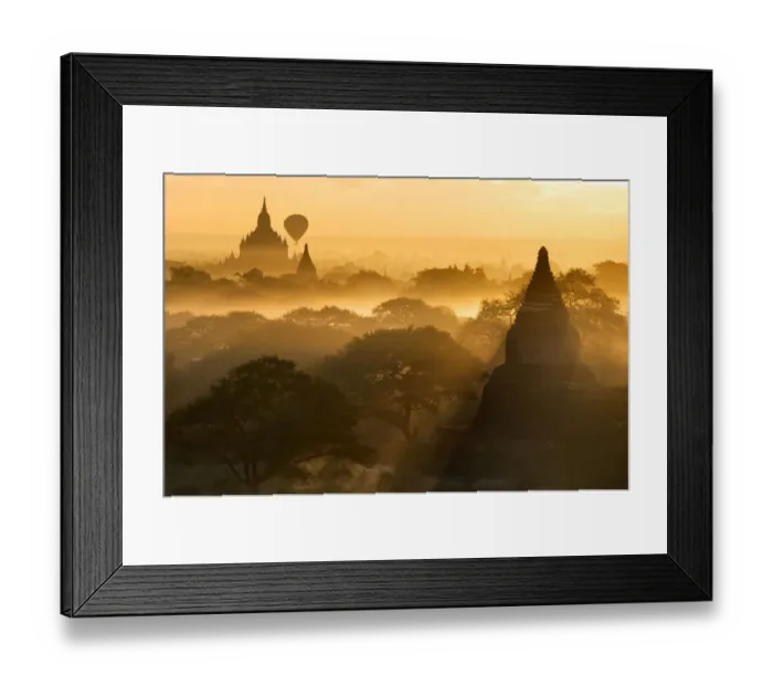 Framed Print : Sunrise in Bagan Framed Print : Sunrise in Bagan