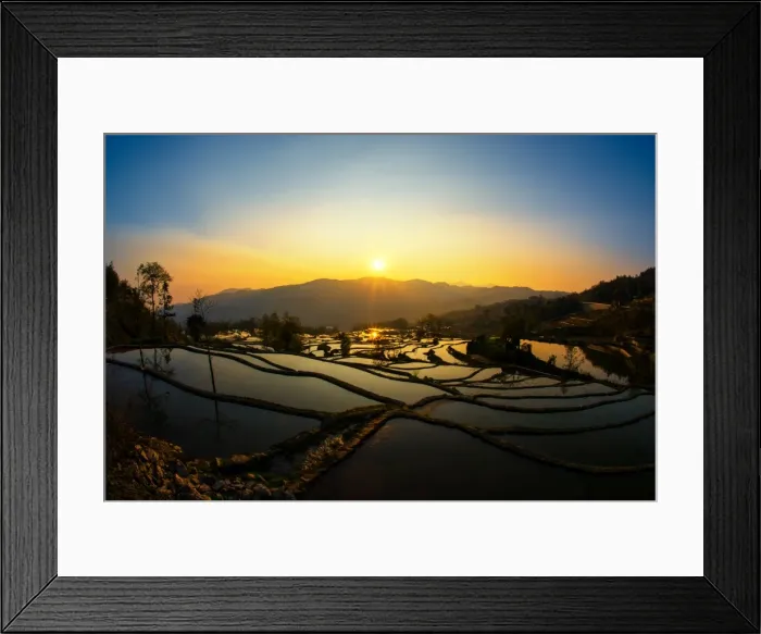 Framed Print : Yuanyang rice terrace Framed Print : Yuanyang rice terrace