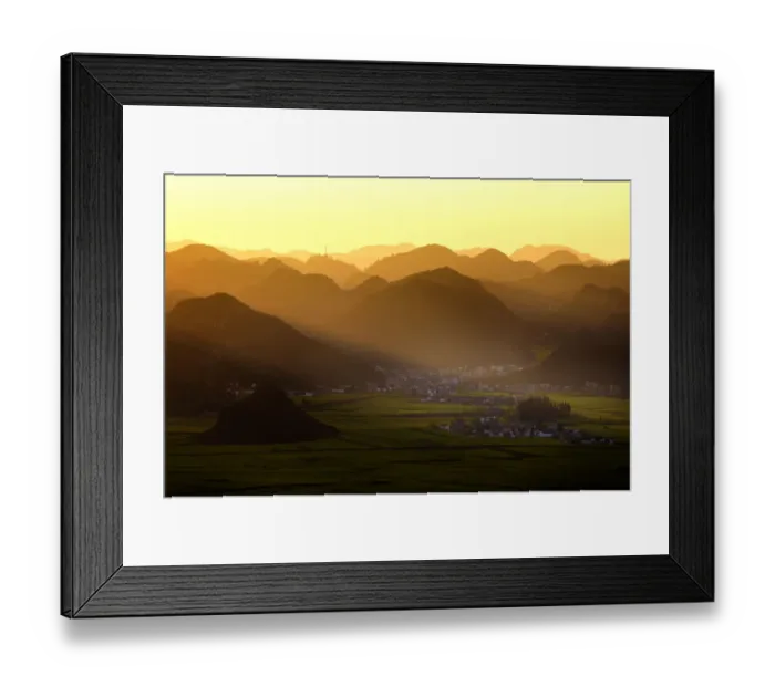 Framed Print : Yellow fields in Luoping County Framed Print : Yellow fields in Luoping County