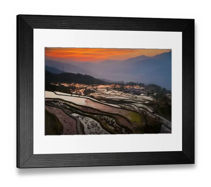 Framed Print : Rice terrace Framed Print : Rice terrace