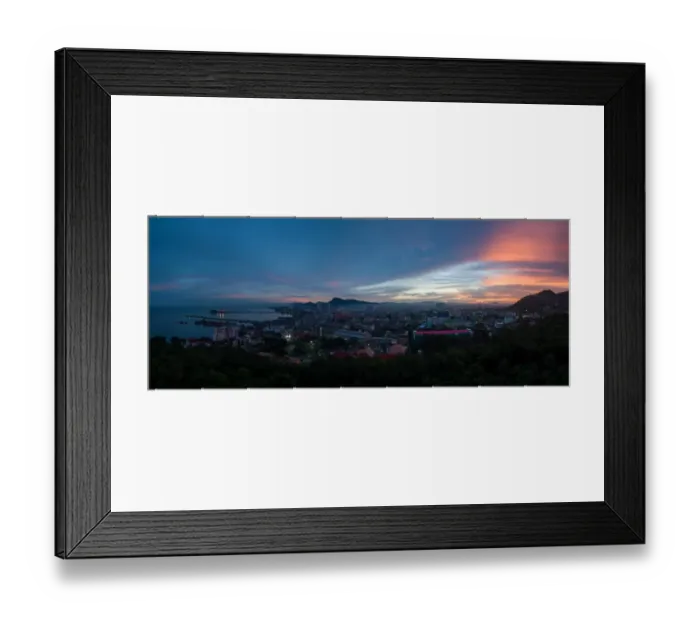 Framed Print : Panorama Sriracha City Framed Print : Panorama Sriracha City