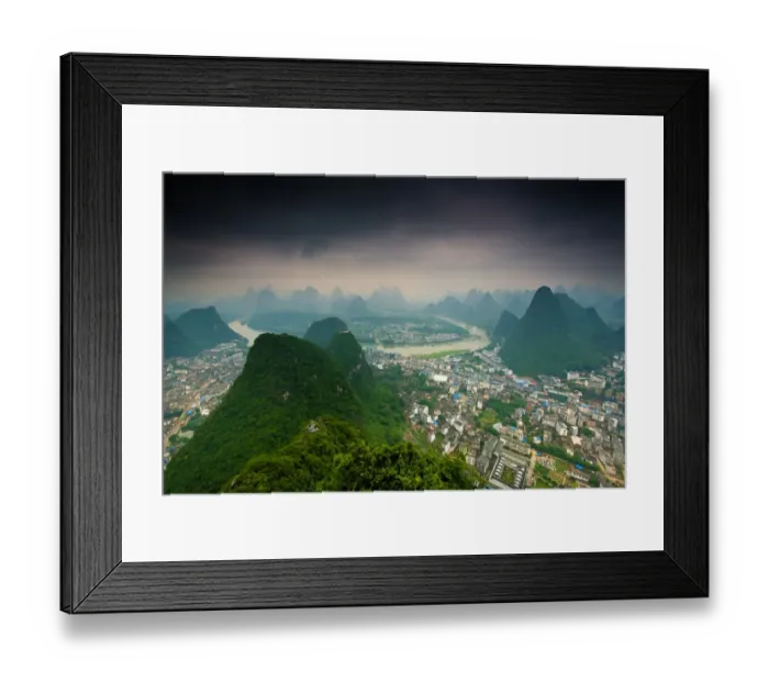 Framed Print : Yangshuo and the karst peaks Framed Print : Yangshuo and the karst peaks