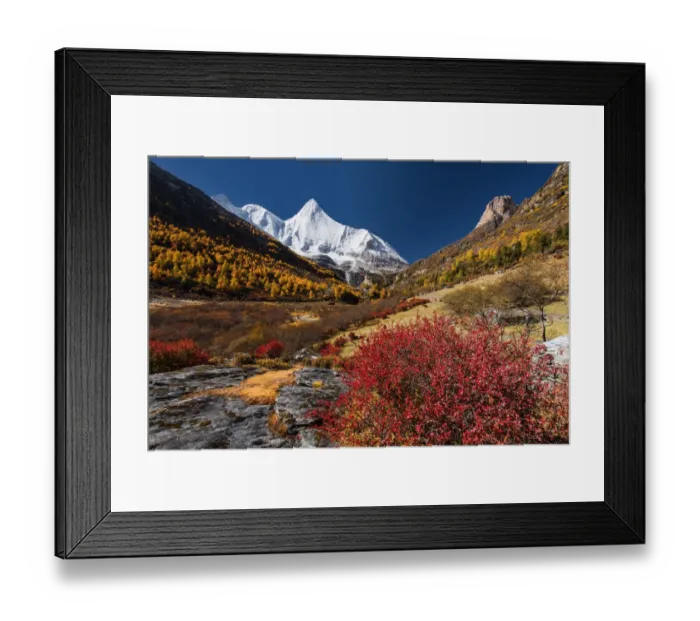 Framed Print : Yading Nature Reserve Framed Print : Yading Nature Reserve