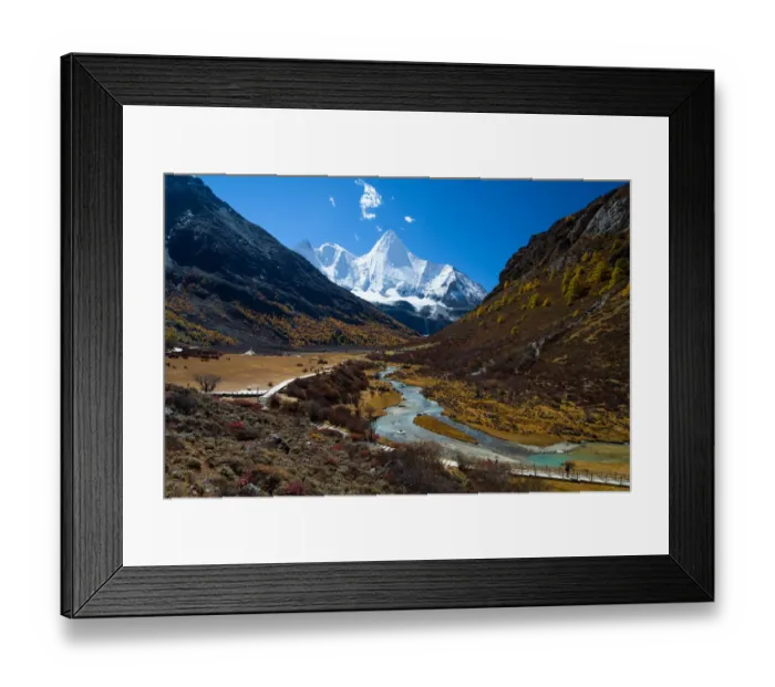 Framed Print : Yading Nature Reserve Framed Print : Yading Nature Reserve