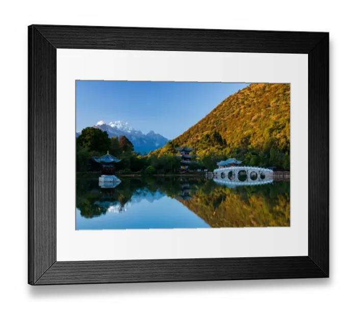 Framed Print : Black dragon pool in Lijiang Framed Print : Black dragon pool in Lijiang