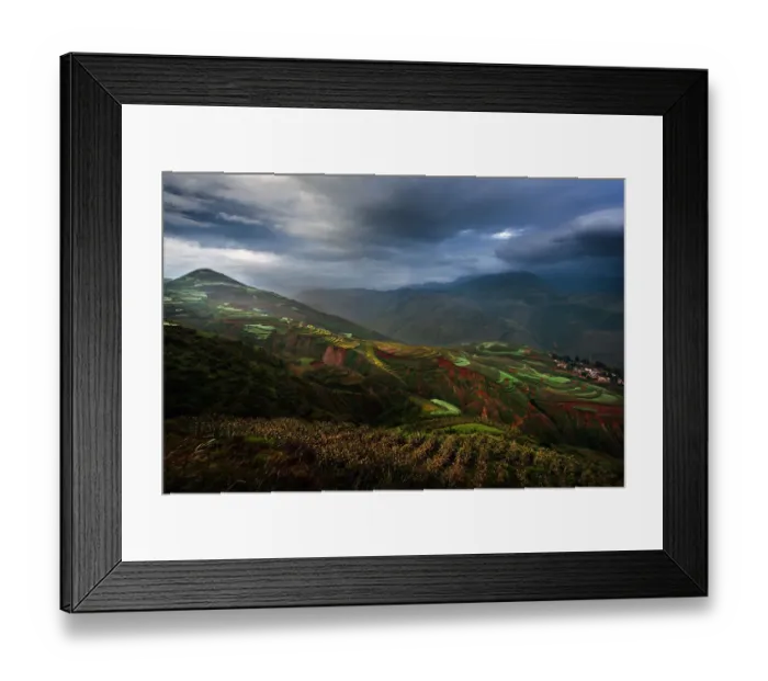 Framed Print : Red soil in Dongchuan Framed Print : Red soil in Dongchuan