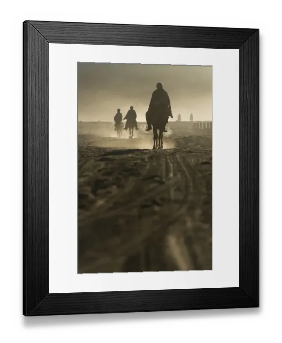 Framed Print : Bromo horsemen Framed Print : Bromo horsemen