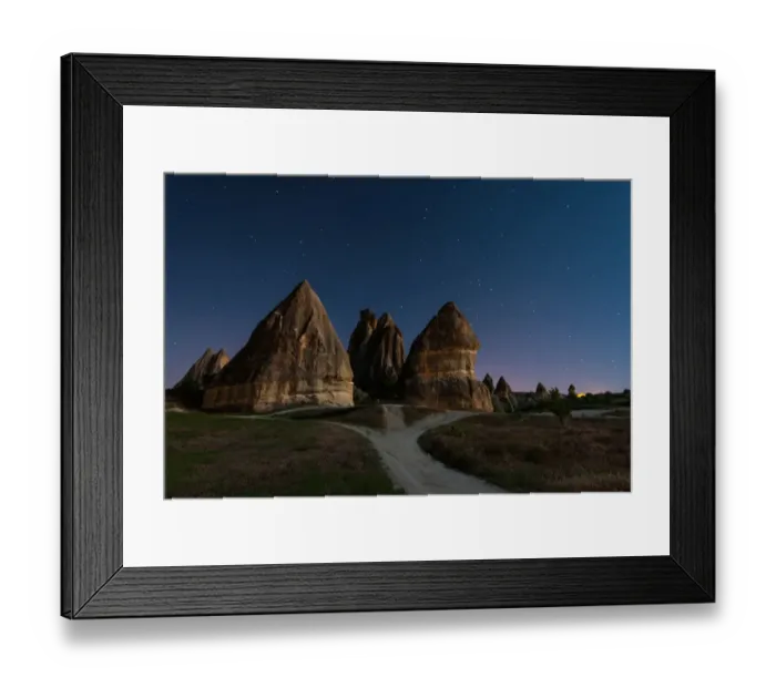 Framed Print : Cappadocia with the stars Framed Print : Cappadocia with the stars