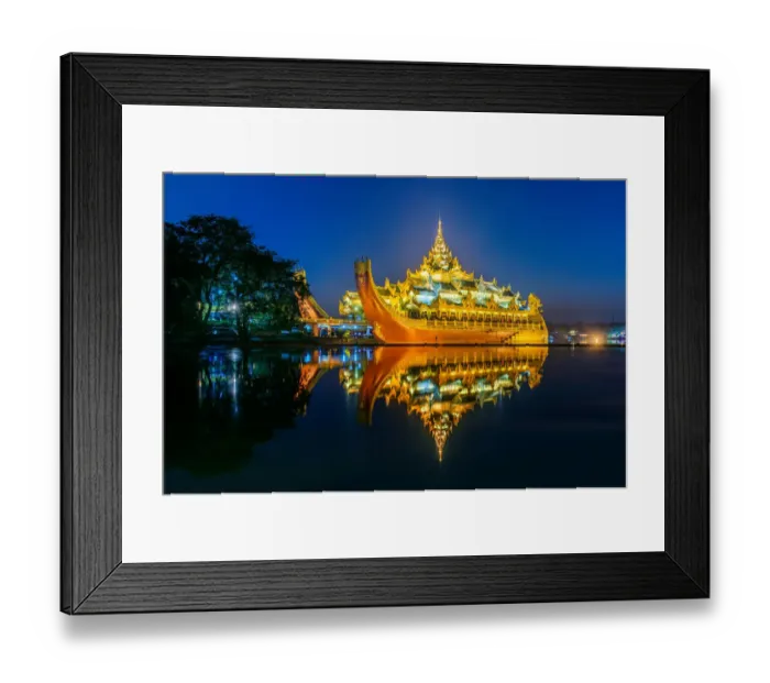 Framed Print : Karaweik Pavilion in Yangon Framed Print : Karaweik Pavilion in Yangon