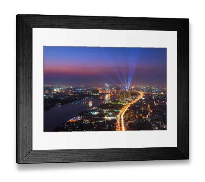 Framed Print : Chaopraya River in Bangkok