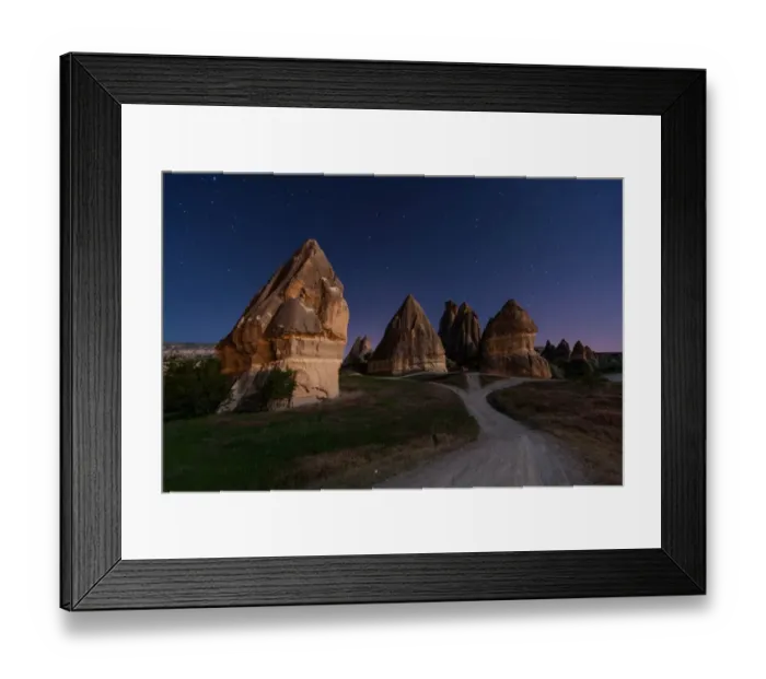 Framed Print : Cappadocia in the night Framed Print : Cappadocia in the night