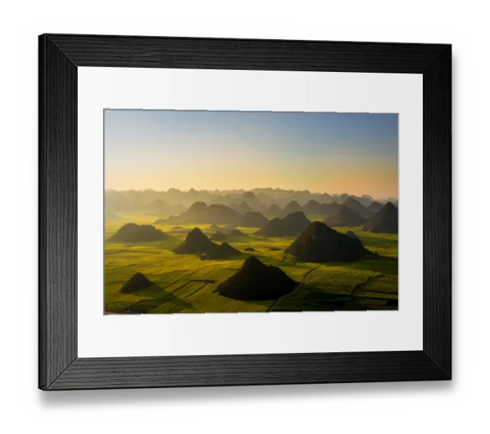 Framed Print : Rapeseed Fields in Luoping Framed Print : Rapeseed Fields in Luoping