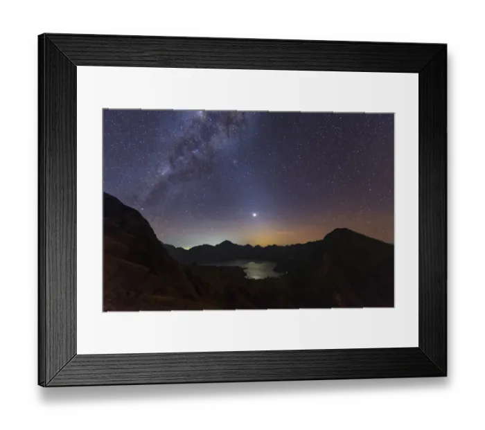 Framed Print : Milky way at Rinjani Framed Print : Milky way at Rinjani